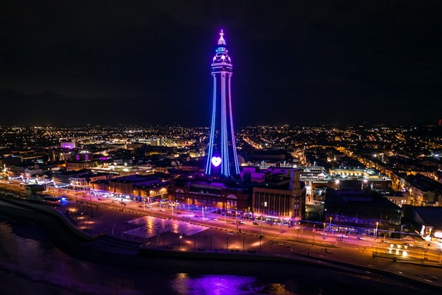 (c) VisitBlackpool The Blackpool Tower at night