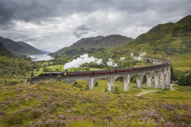 Jacobite Steam Train Glenfinnan Viaduct (c) Visit Scotland Kenny Lam