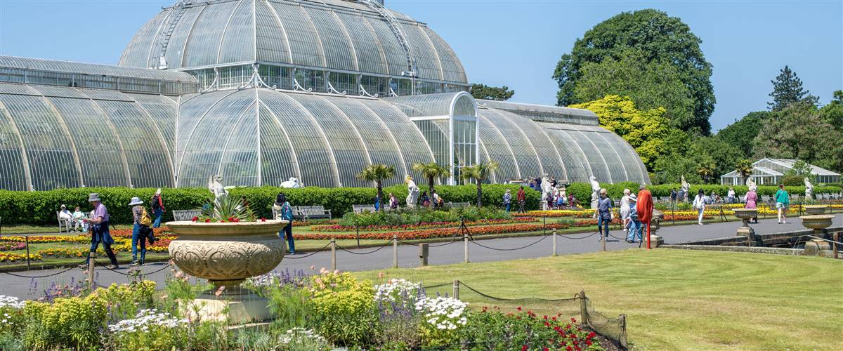 External view of the Princess of Wales Conservatory at Kew Gardens
